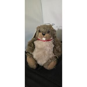 Heartline Snuggables Bentley the Beaver Brown 12" Vintage Plush Toy 1983 20